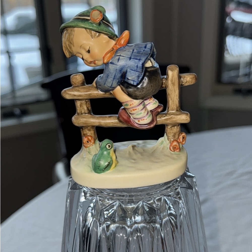 Hummel Figurine with Blue and Green Accents